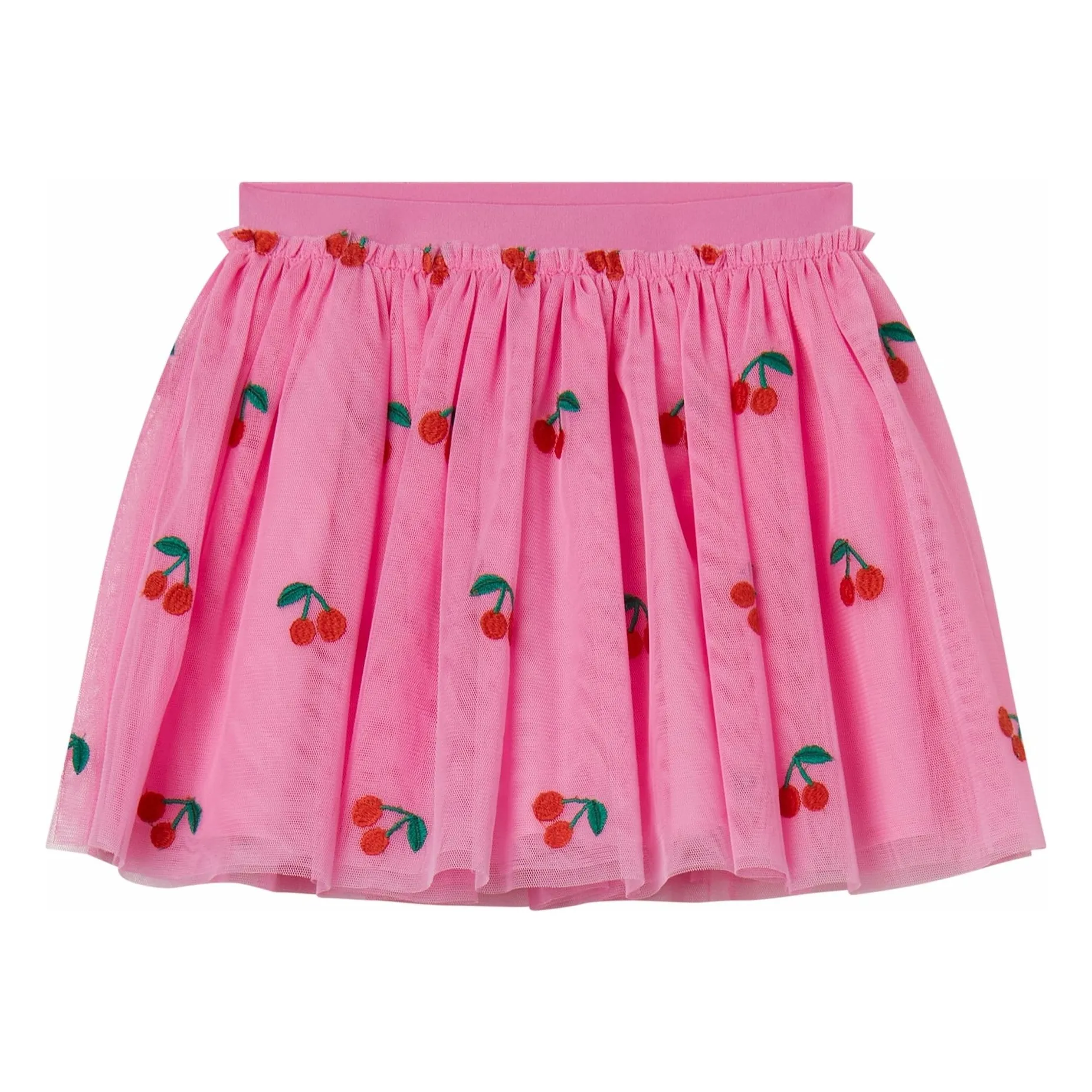 Stella Mccartney Kids Pink Cerises Tulle Skirt