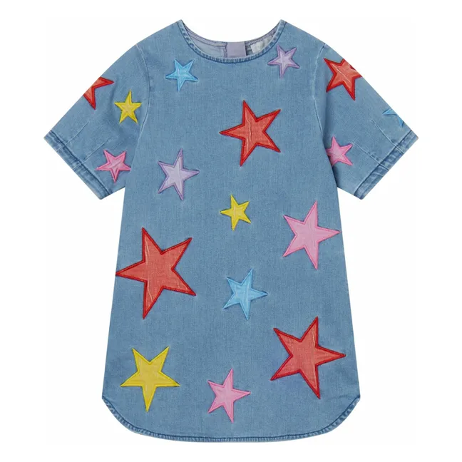 Abito in jeans a stelle e strisce | Blu
