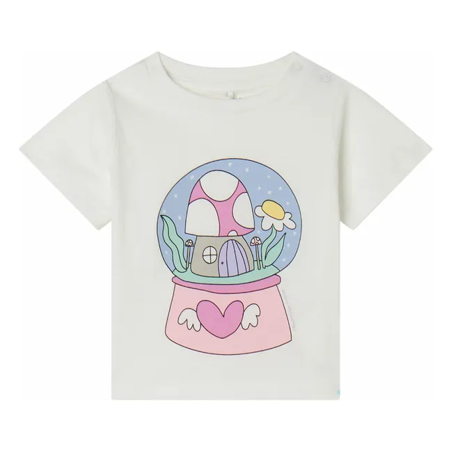 T-Shirt Blume | Elfenbeinfarben