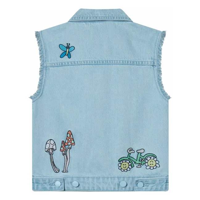 Vestes Sans Manches Jean | Bleu