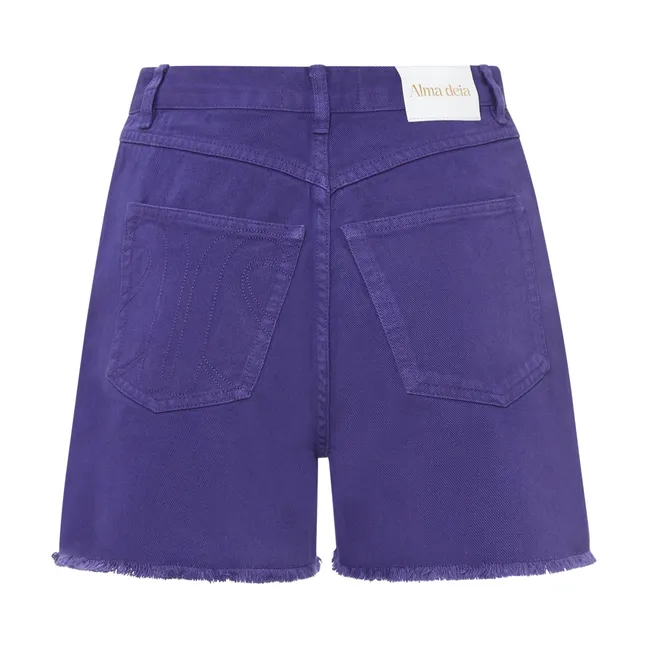 Forte Forte high-waist linen shorts - Purple