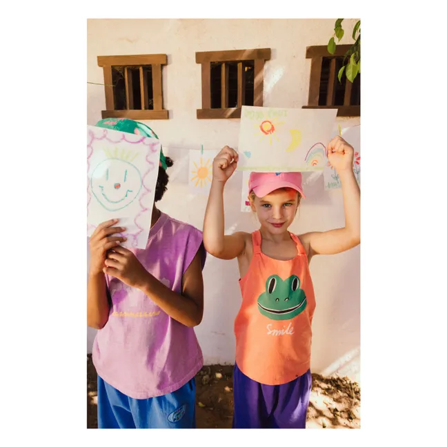 Camiseta de tirantes Smiling Frog Pigment | Naranja
