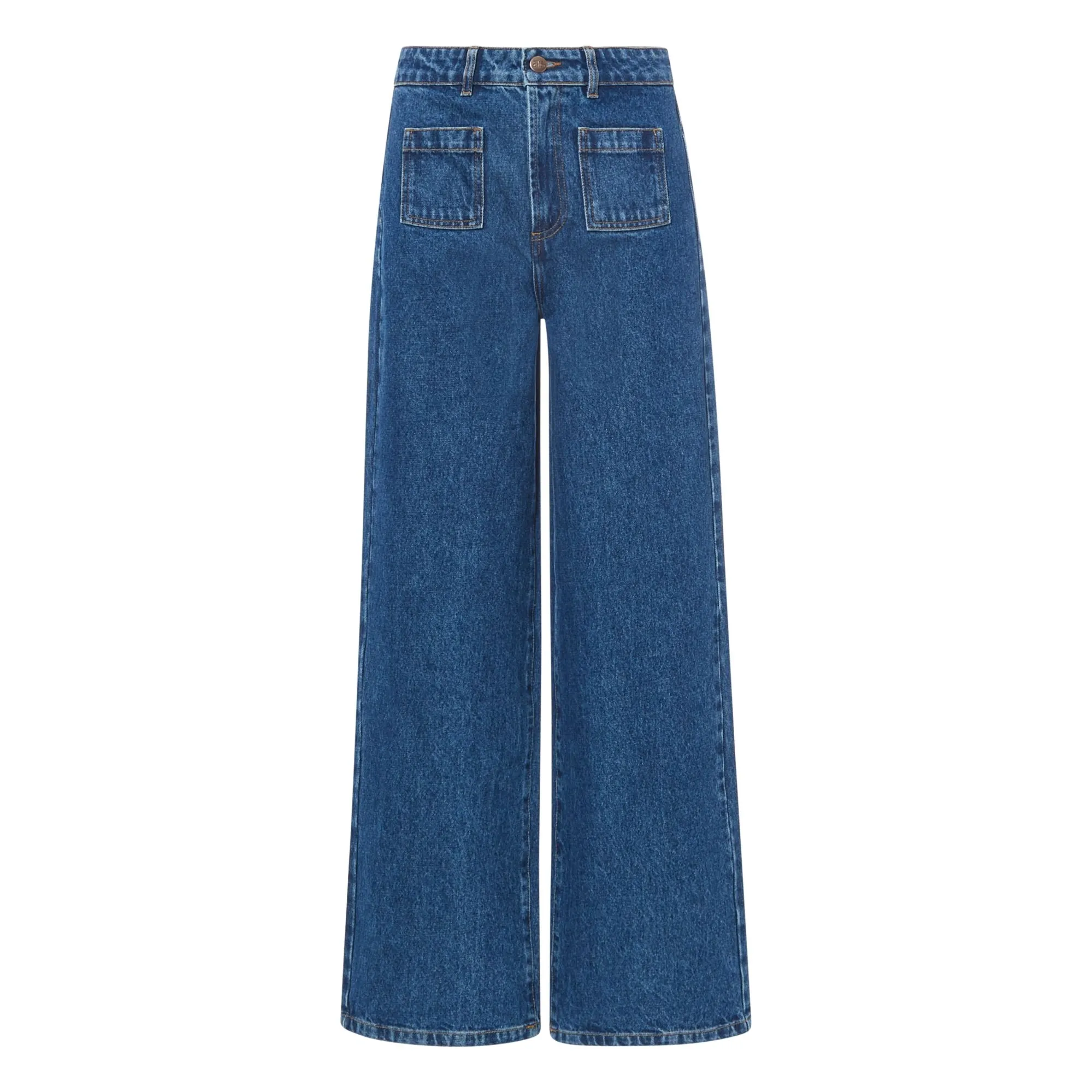 Alma Deia Denim Brut Organic Cotton Flare Jeans