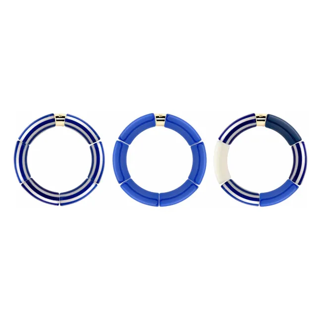 Bracelet Trio Riviera Klein | Bleu marine