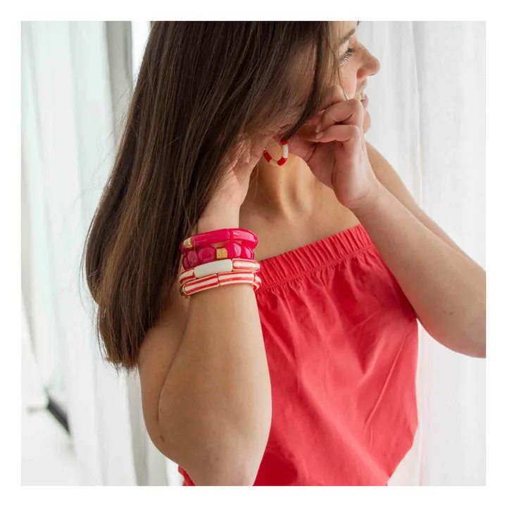 Bracelet Riviera Magenta 2 | Rose- Image produit n°1