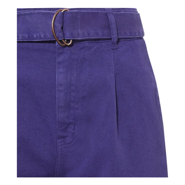 Paper Bag Jeans aus Bio-Baumwolle | Blau