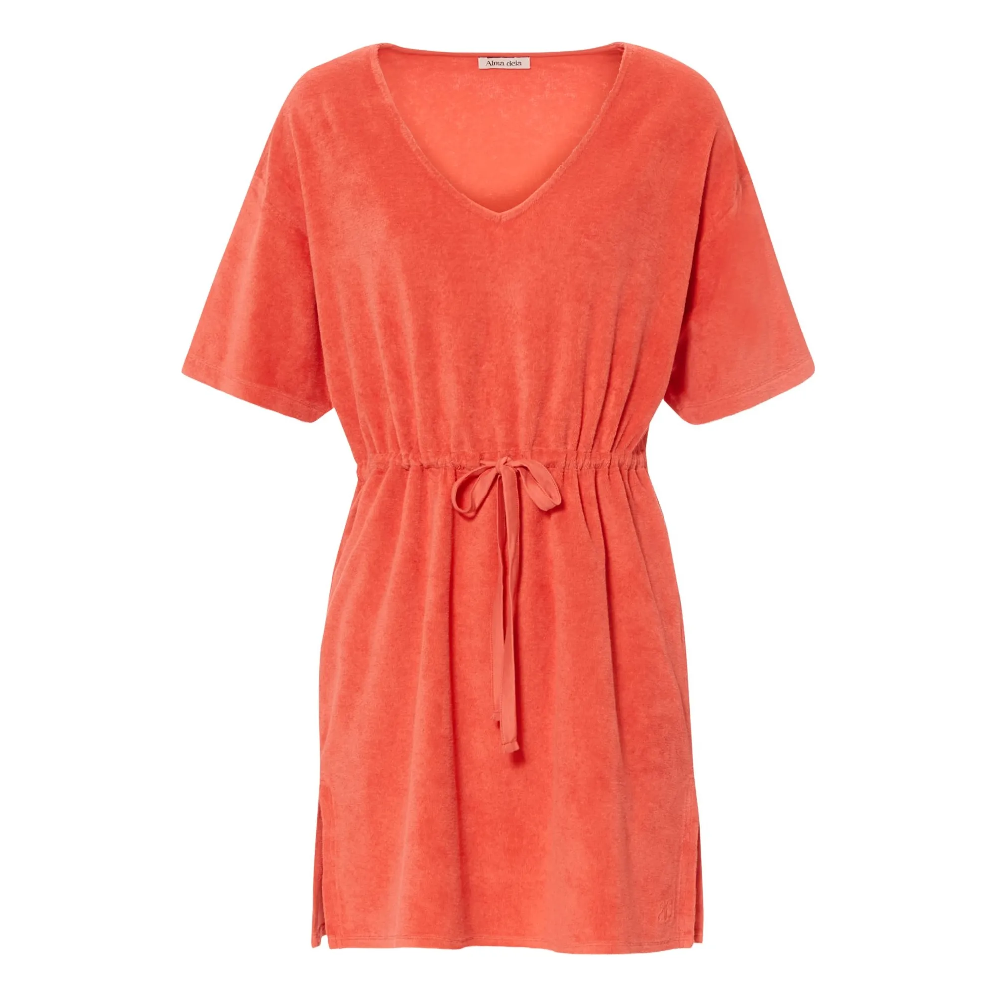 Alma Deia Coral Organic Cotton Terry Knotted Top