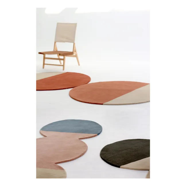 Tapis en laine Pearls  | Brique