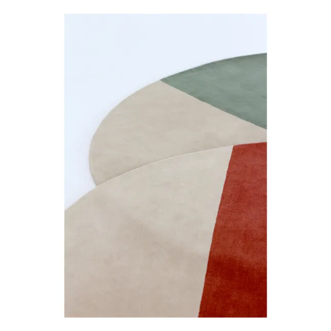 Tapis en laine Pearls  | Brique