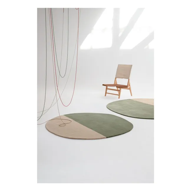 Tapis en laine Pearls  | Vert
