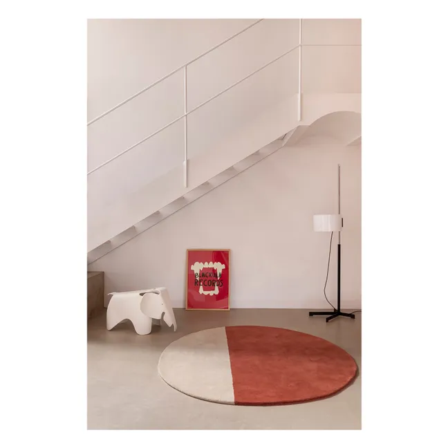 Tapis en laine Pearls  | Brique