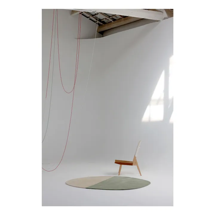 Alfombra de lana Pearls  | Verde- Imagen del producto n°2