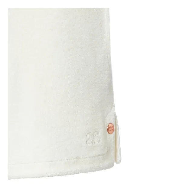 Organic cotton terry shorts | Off white