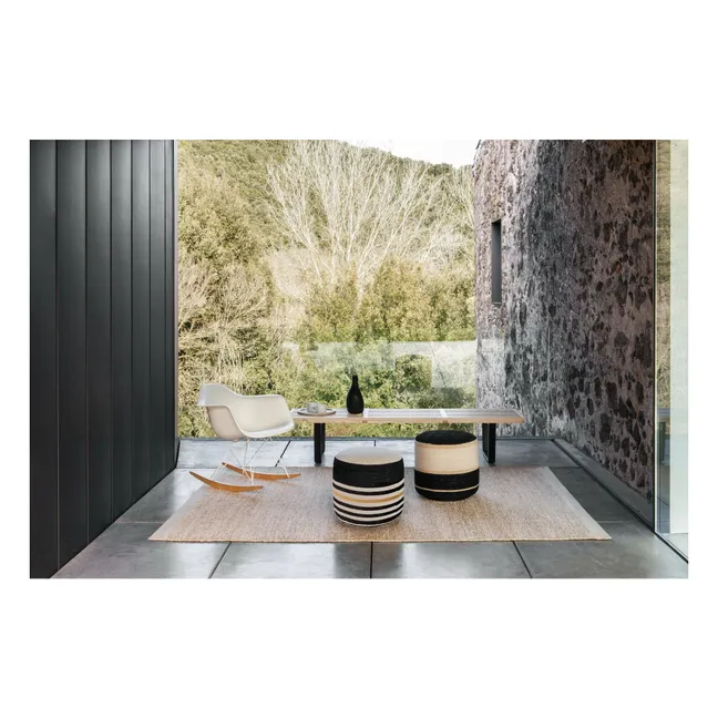 Kilim 2 Pouf | Black