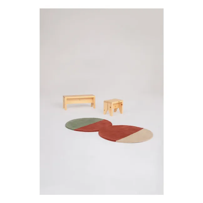Tapis en laine Pearls Runner 2  | Rouge