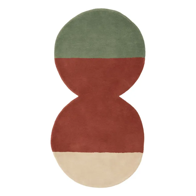 Tapis en laine Pearls Runner 2  | Rouge