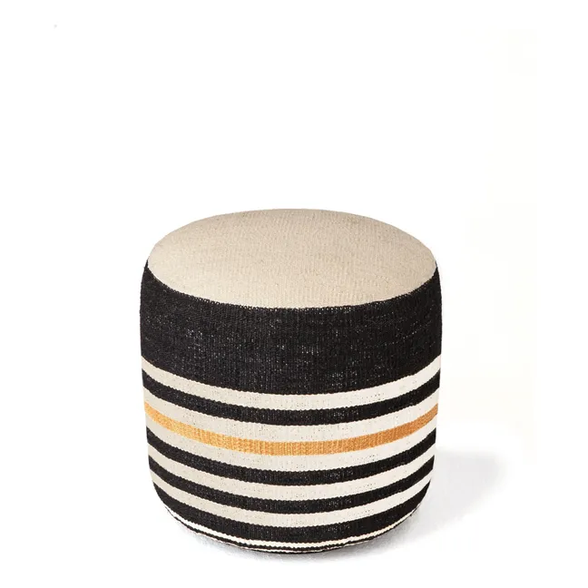 Kilim 2 Pouf | Black