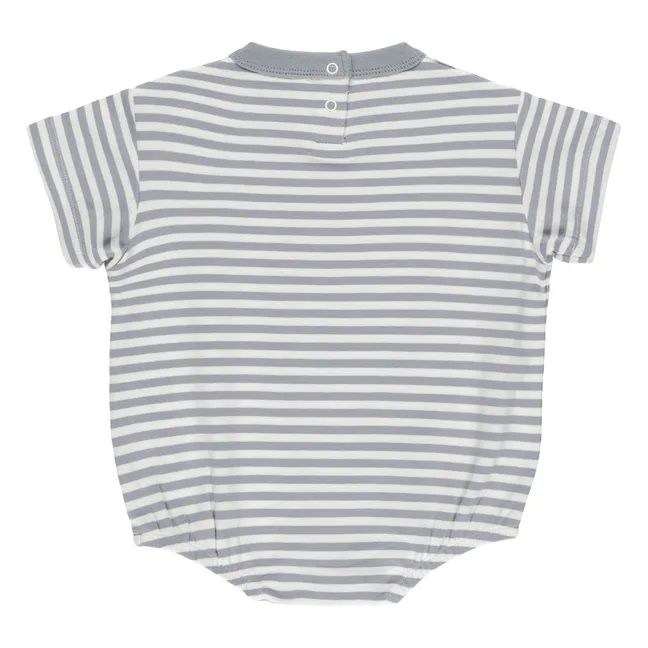 Barboteuse Rayures | Bleu