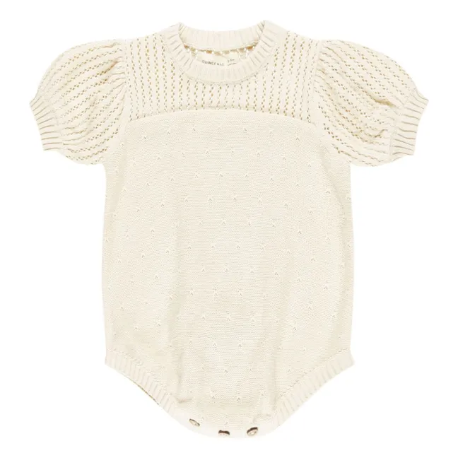 Mesh romper | Ecru