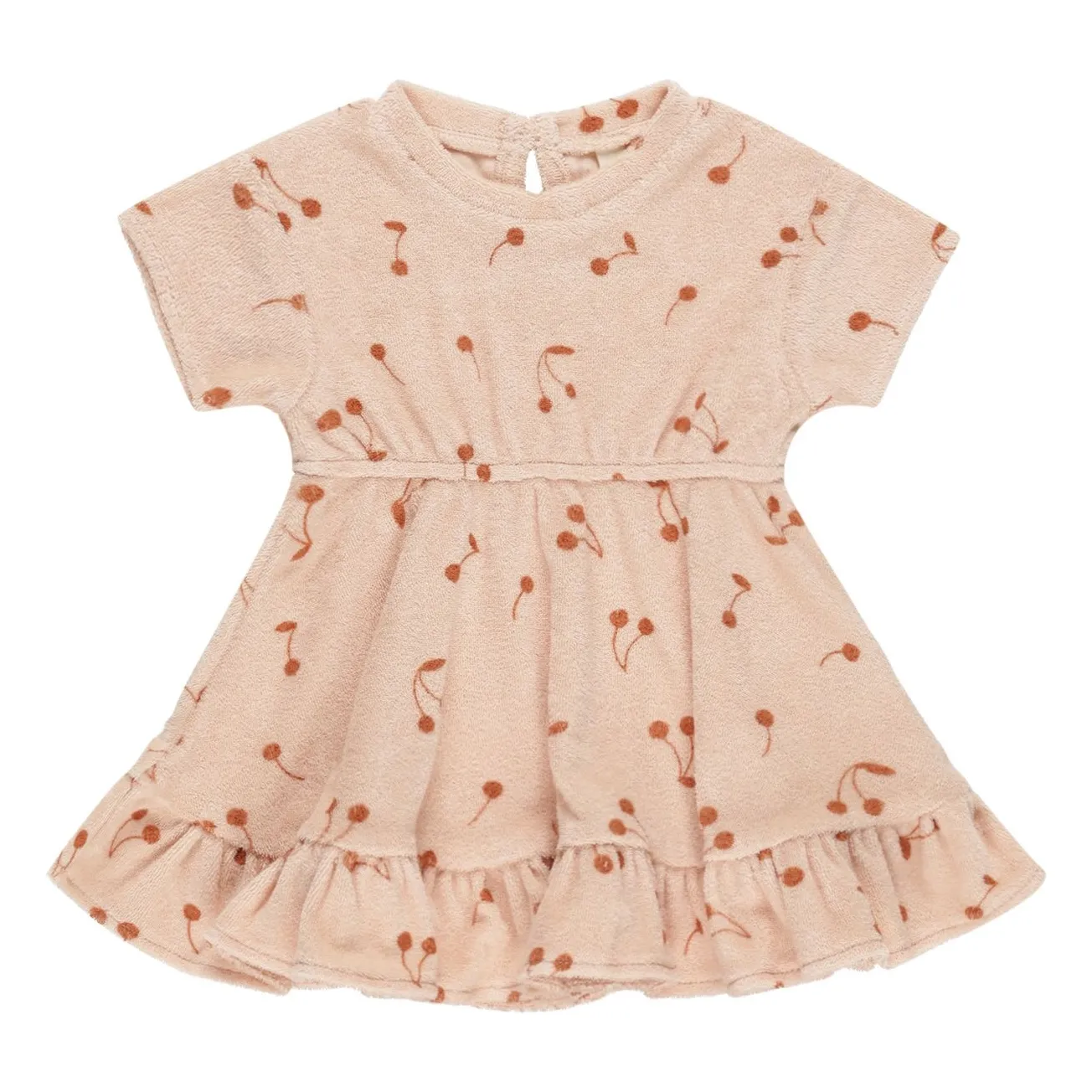 Quincy Mae Pale Pink Terry Terry Dress
