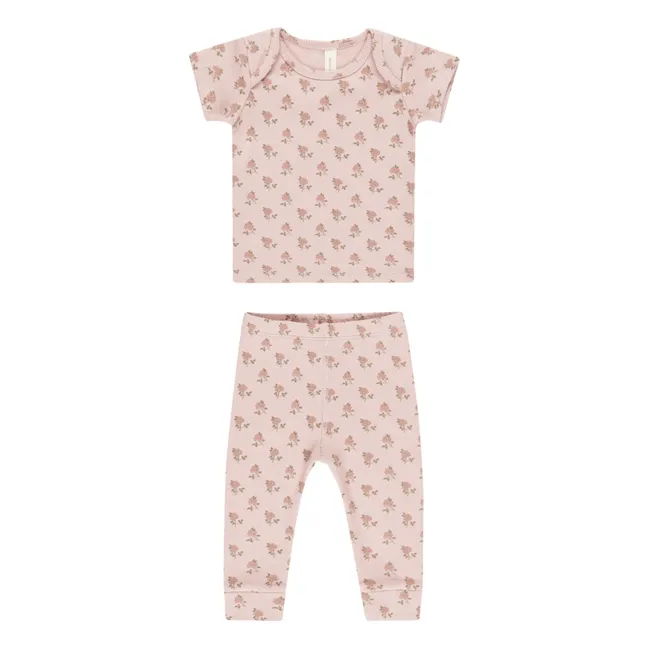 Ensemble T-shirt et Legging Roses | Rose