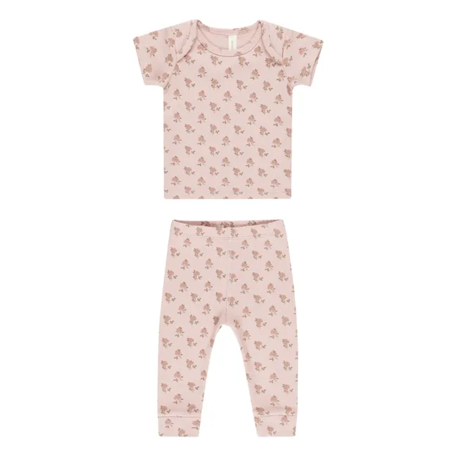 Roses T-shirt and Legging set | Pink