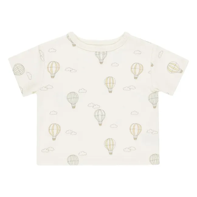 Boxy hot-air balloons T-shirt | Ivory