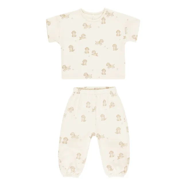 Set aus T-Shirt und Hose | Seidenfarben