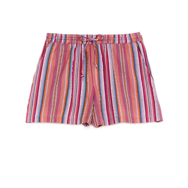 Short Palmer Rayures | Rose