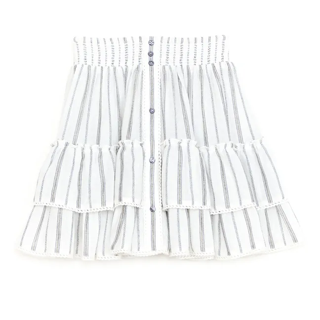Alma skirt Stripes | Ecru