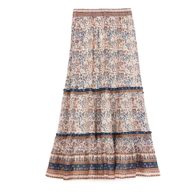 Falda estampada Cass | Azul