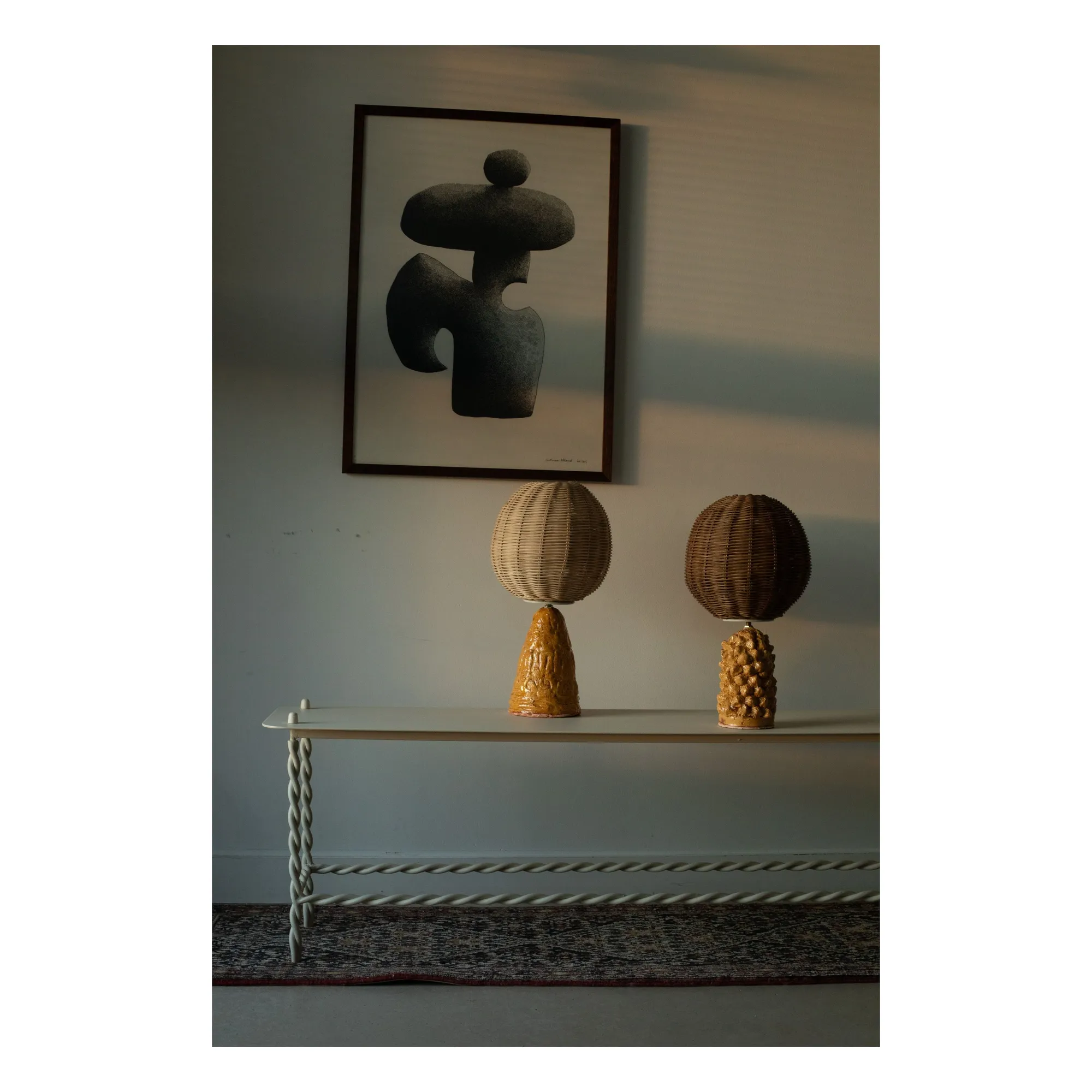 Lampe à poser Rose | Jaune- Image produit n°2