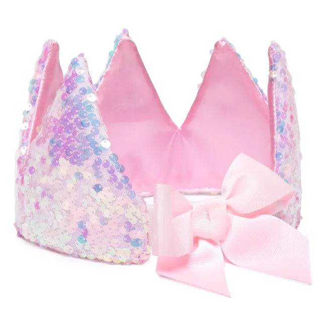 Princess crown with sequins | Pale Pink