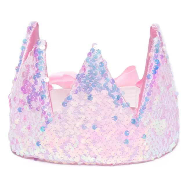 Princess crown with sequins | Pale Pink