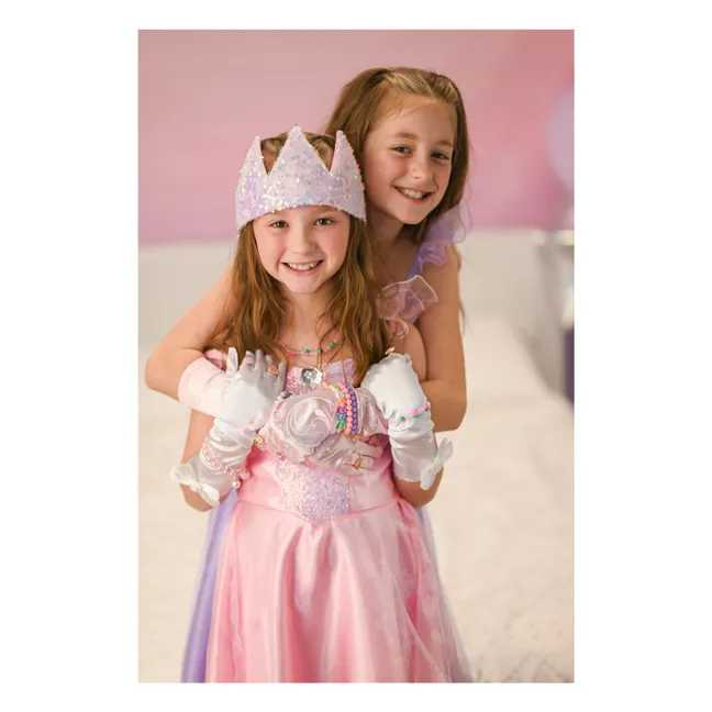 Couronne de princesse à sequins | Rose pâle