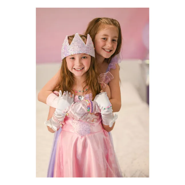 Princess crown with sequins | Pale Pink