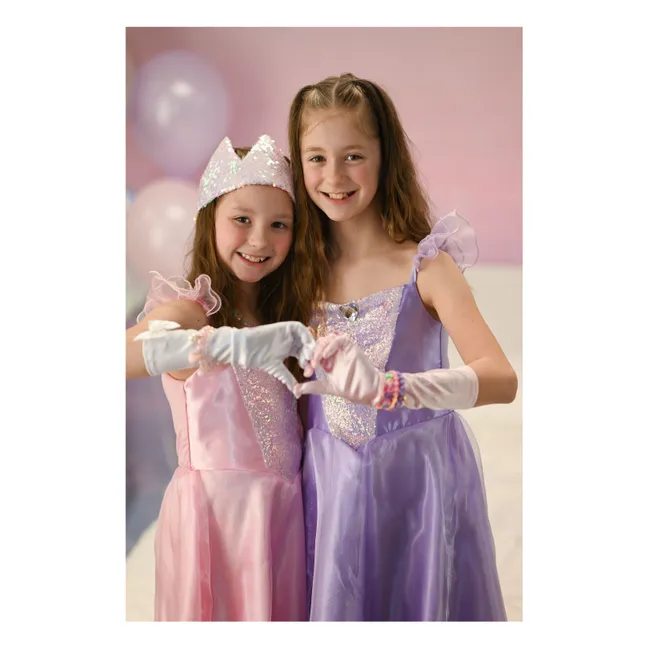 Couronne de princesse à sequins | Rose pâle