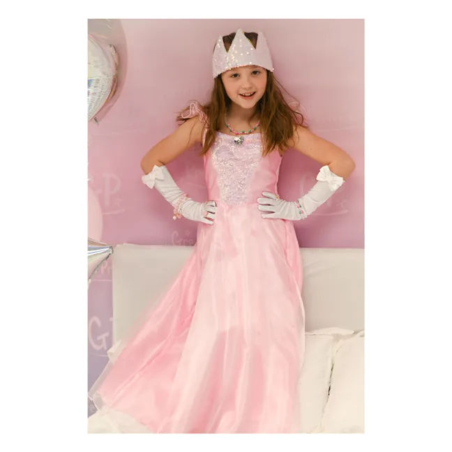 Couronne de princesse à sequins | Rose pâle