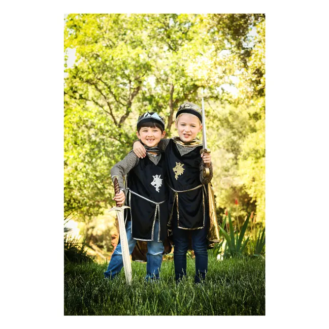 Ritterkostüm mit Umhang und Krone | Or