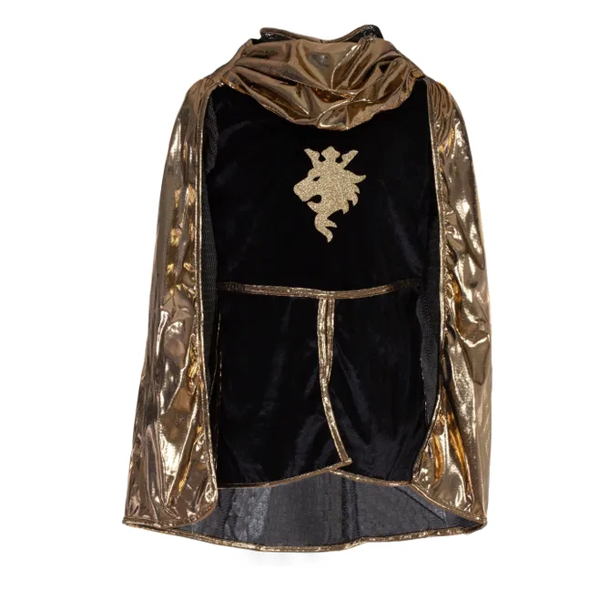 Déguisement de chevalier avec cape et couronne | Or