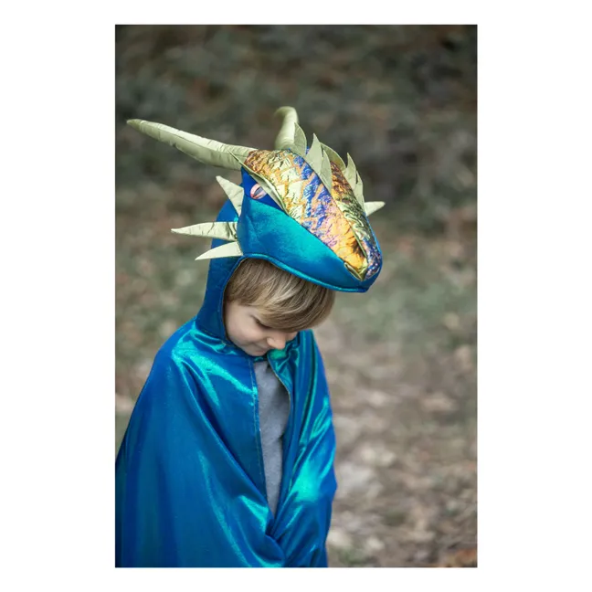 Iridescent Dragon Cape | Blue