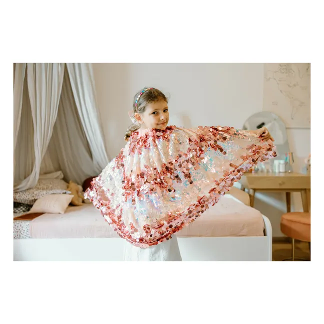 La mantella in paillettes della 5th Avenue | Rosa