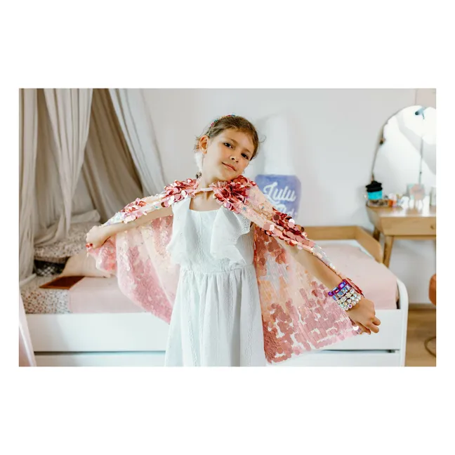 La mantella in paillettes della 5th Avenue | Rosa