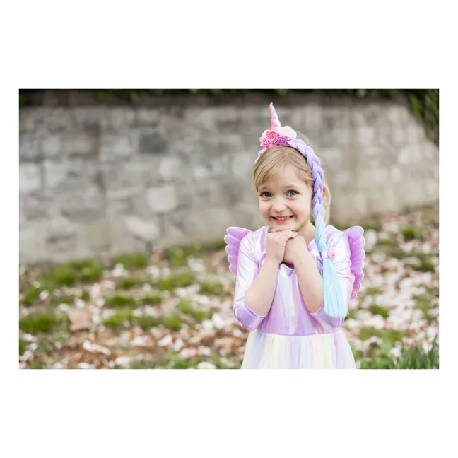 Déguisement robe de Pégase et son serre-tête | Rose