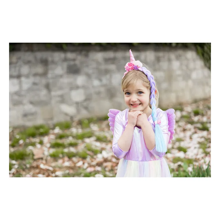 Déguisement robe de Pégase et son serre-tête | Rose- Image produit n°2