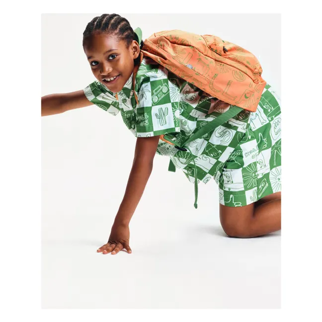 Camicia skater Popeline | Verde