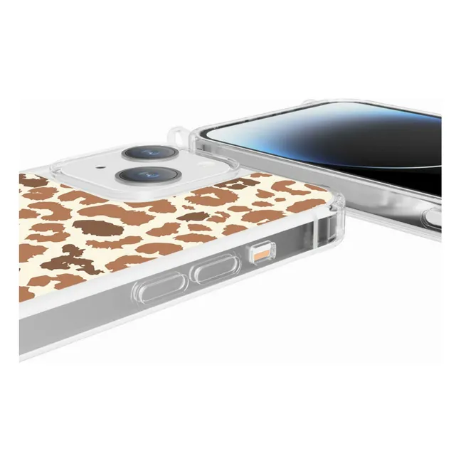 Coque Iphone Imprimé Léopard | Marron