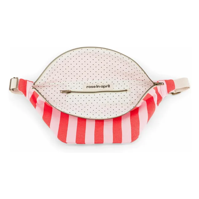 Striped fanny pack | Red