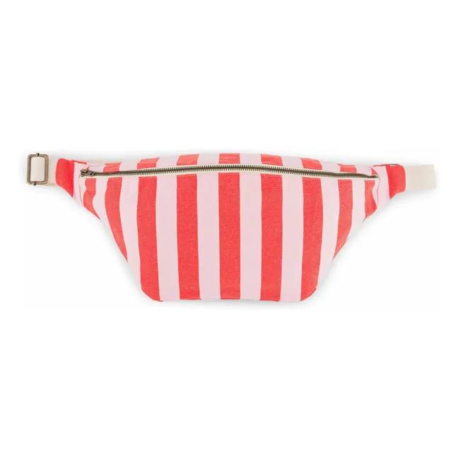 Striped fanny pack | Red