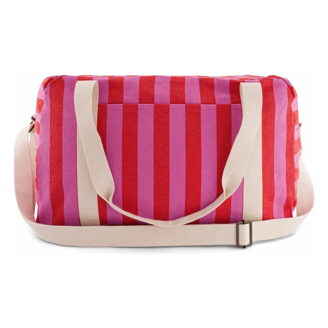 Wickeltasche Raphael gestreift | Blassrosa